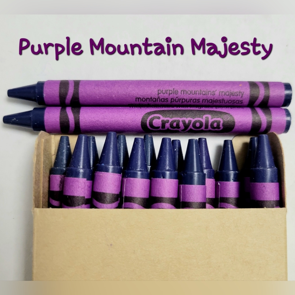 16ct Crayola Crayons  Purple Mountain Majesty Single Color Bulk Lot